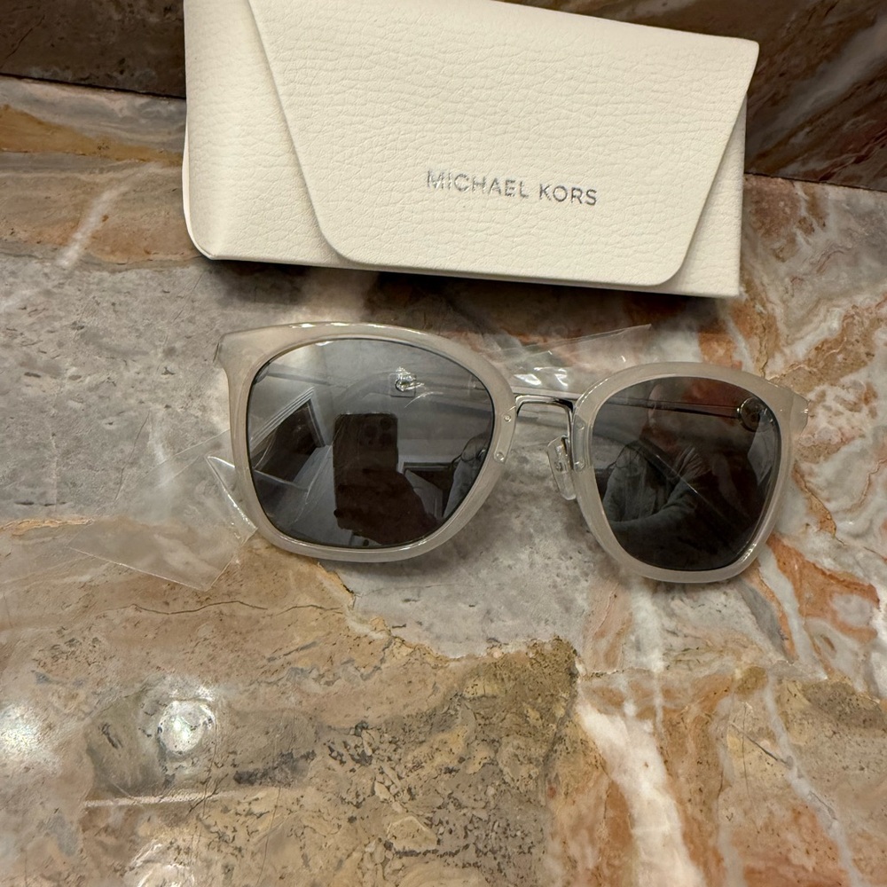 Michael Kors Silver and Gray Sunglasses